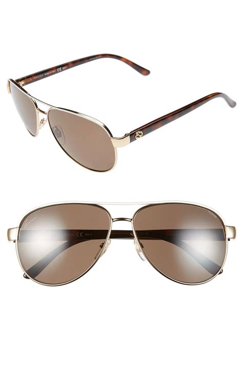 gucci acetate rectangular sunglasses|gucci 58mm polarized aviator sunglasses.